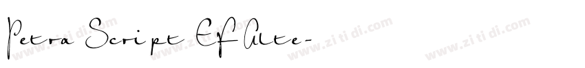 Petra Script EF Alte字体转换